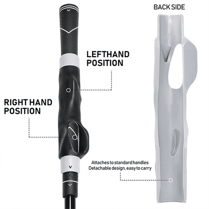 💥 Golf Grip Trainer - Golf Swing Aid Club Attachment for Correct Hand Placement