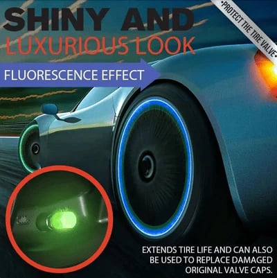 💥💥Fluorescent Tire Valve Caps - Make Night Cycling More Cool😎