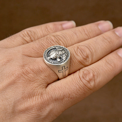 Jesus Sacred Head Faith Ring
