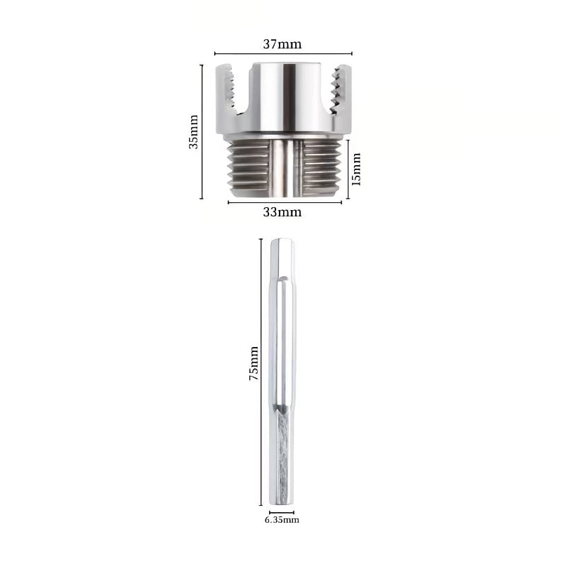 3-Piece Heavy-Duty Pipe Threading Tool Set | 1/2" 3/4" 1" Internal & External Threads | Electric Drill Compatible | PVC PPR MPP Pipes