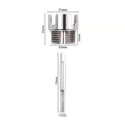 3-Piece Heavy-Duty Pipe Threading Tool Set | 1/2" 3/4" 1" Internal & External Threads | Electric Drill Compatible | PVC PPR MPP Pipes