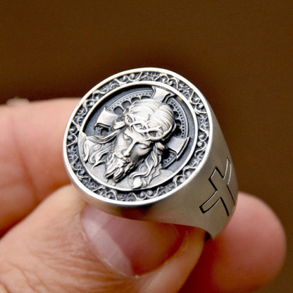 Jesus Sacred Head Faith Ring