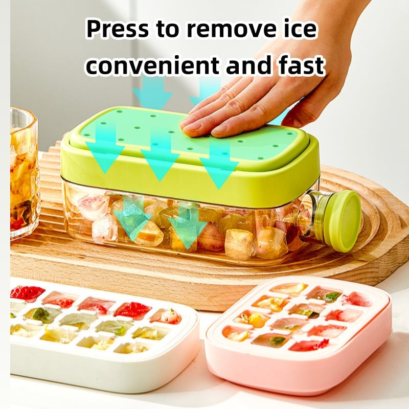 🧊Press-to-cold ice cube mold & kettle
