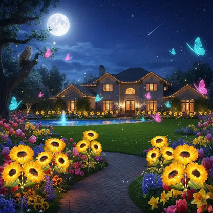(🔥Hot Sale NOW) 🔥Solar Sunflower Garden Lights