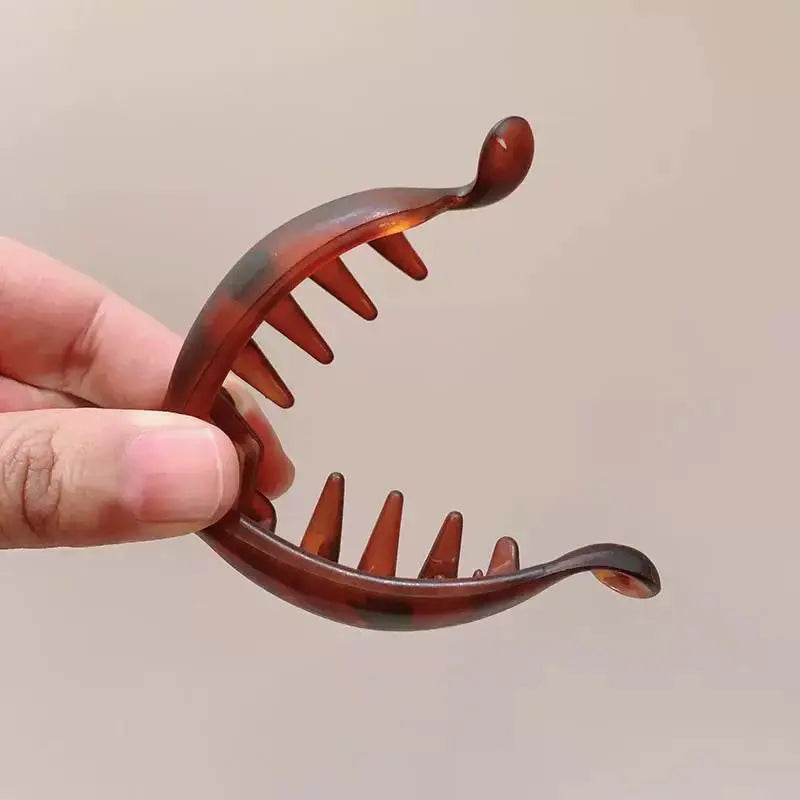 (4PCS) Mini Non-Slip Banana Hair Clips – Lightweight Hair Claw for Thin/Fine Hair Ponytails & Buns