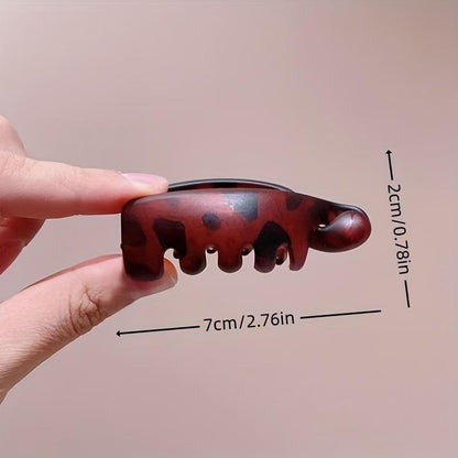 (4PCS) Mini Non-Slip Banana Hair Clips – Lightweight Hair Claw for Thin/Fine Hair Ponytails & Buns