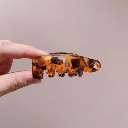 (4PCS) Mini Non-Slip Banana Hair Clips – Lightweight Hair Claw for Thin/Fine Hair Ponytails & Buns