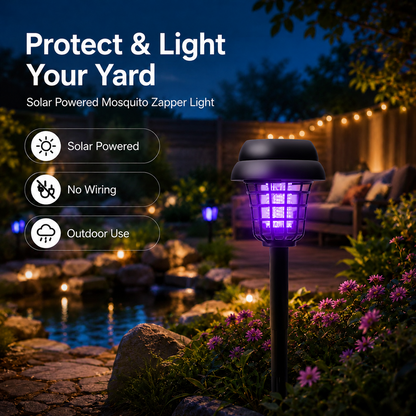 🦟❌Solar-Powered Mosquito Killer Lamp-Outdoor Solar LED Mosquito Killer Garden Lamp