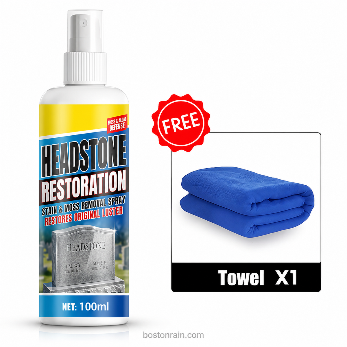 🪦Headstone Cleaning & Restoration Spray – Remove Stains Instantly