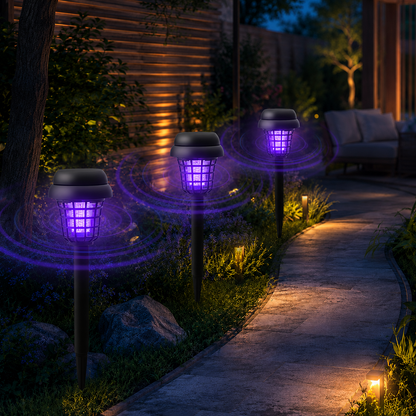 🦟❌Solar-Powered Mosquito Killer Lamp-Outdoor Solar LED Mosquito Killer Garden Lamp