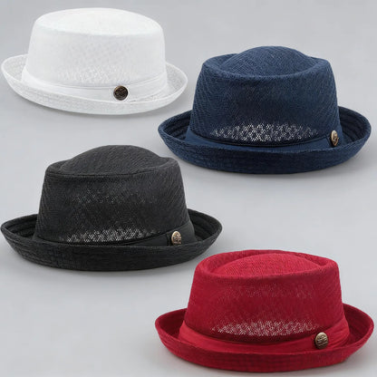 HOT SALE 🎩 Summer Breathable Mesh Pork Pie Hat