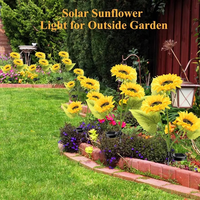 (🔥Hot Sale NOW) 🔥Solar Sunflower Garden Lights