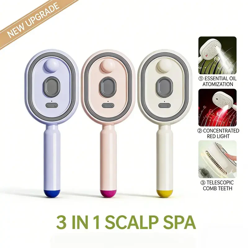 Spray Cushion Brush – Smooths Frizz & Massages the Scalp
