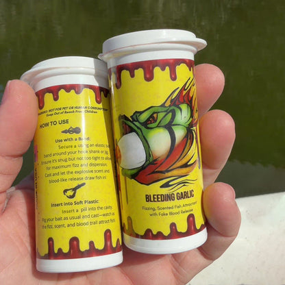 Bleeding Garlic Fizzing Fish Attractant – Triple-Action Blood Trail Lure