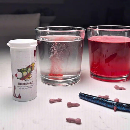 Bleeding Garlic Fizzing Fish Attractant – Triple-Action Blood Trail Lure