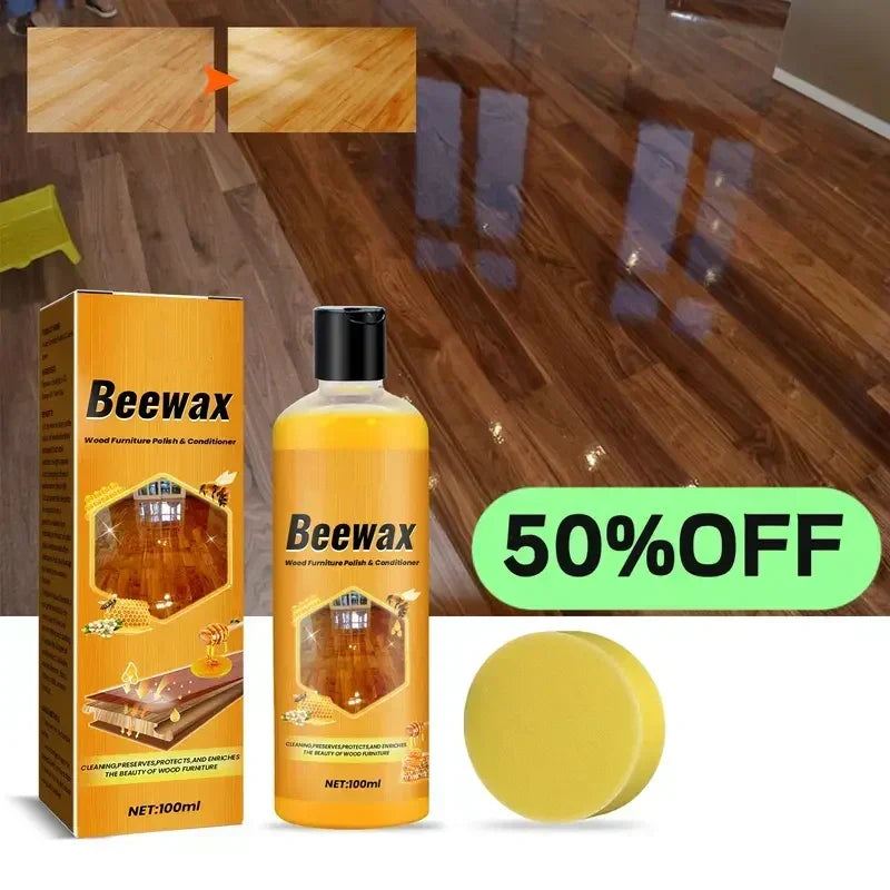 49% OFF This Week Promotions🎉🎉Beeswax Wood Polish Spray 120ml | Natural Shine & Protection for Furniture, Floors, Cabinets – Non-Greasy, Anti-Dust Finish