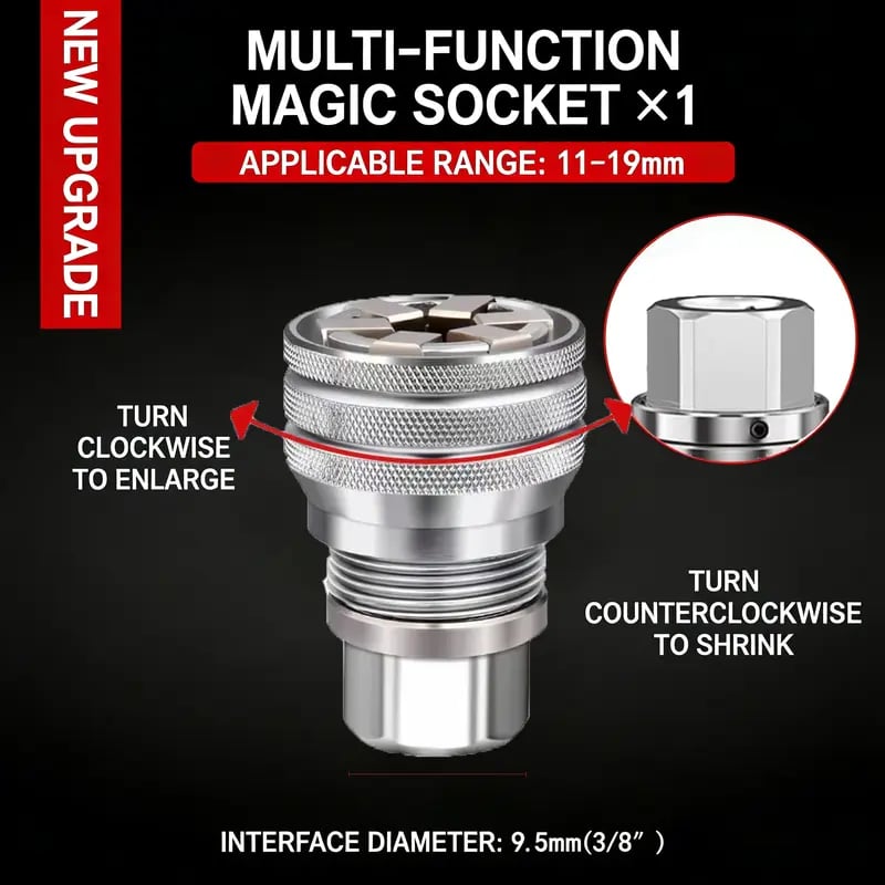 🚗HOT SALE🔥 Multi-Function Universal Socket Wrench Tool