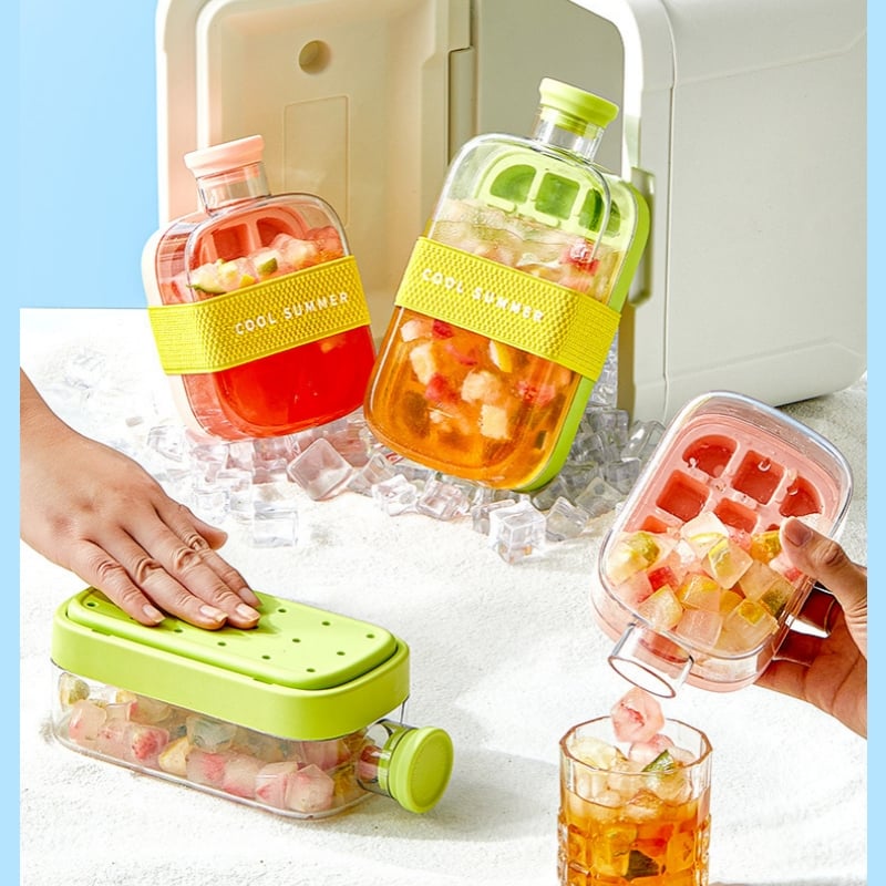 🧊Press-to-cold ice cube mold & kettle