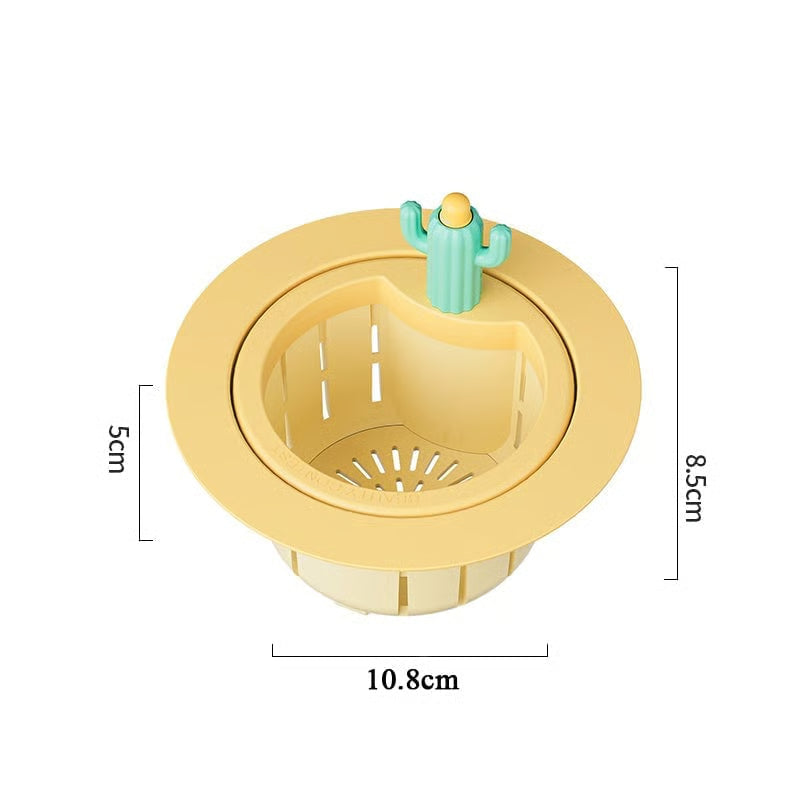 Portable Hands-Free Kitchen Sink Strainer Basket