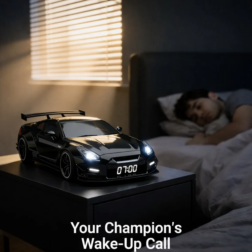 50% OFF🔥Hypercar Alarm Clock| V8 Engine Sounds + Racing Light Effects