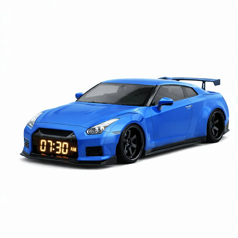 50% OFF🔥Hypercar Alarm Clock| V8 Engine Sounds + Racing Light Effects