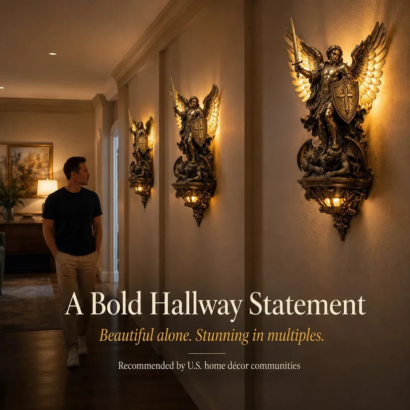 🕊️St. Michael Guardian Angel Wall Light✨