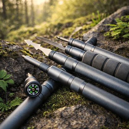 Modular Tactical Trekking Staff | Detachable Survival Hiking Stick