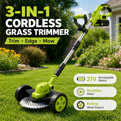 3-in-1 Cordless Grass Trimmer