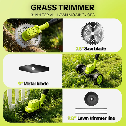 3-in-1 Cordless Grass Trimmer