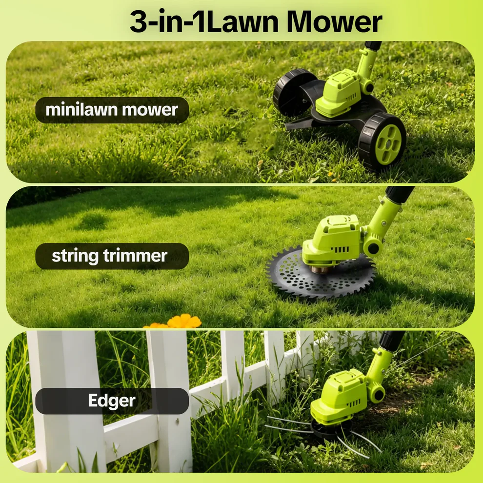 3-in-1 Cordless Grass Trimmer