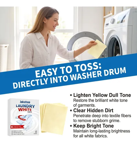 Laundry Whitening Sheets – Deep-Cleaning & Brightening