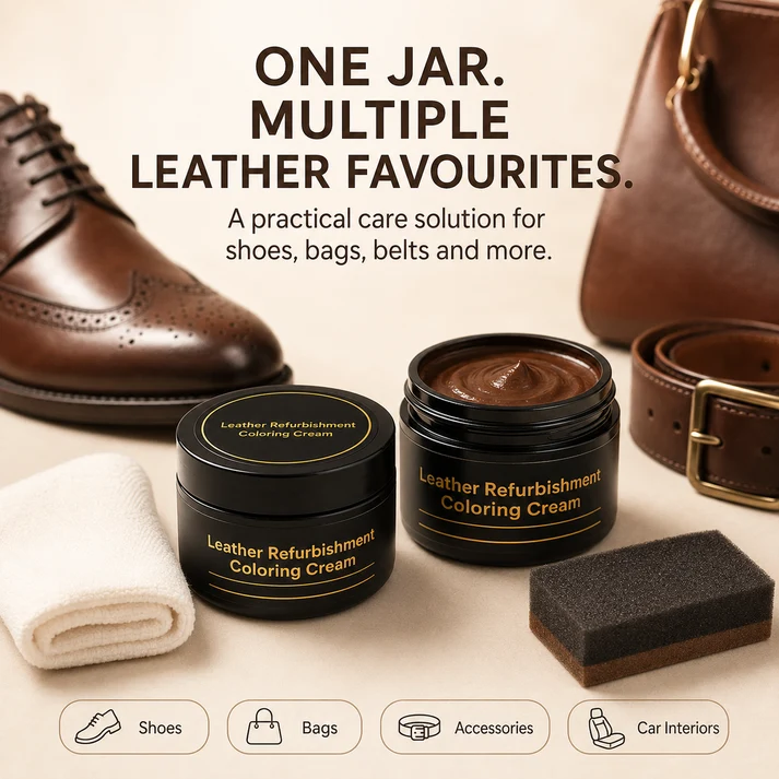 Leather Color Repair Cream – Restore Faded & Scratched Leather