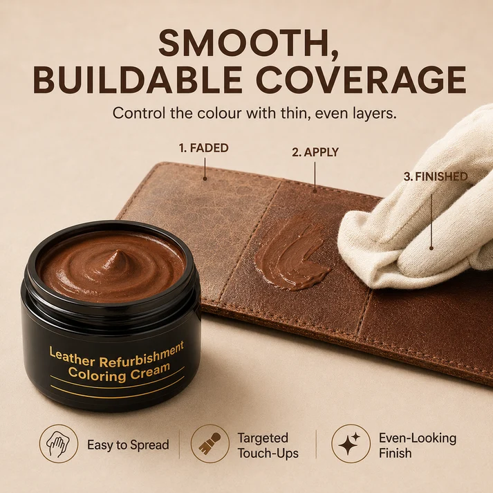 Leather Color Repair Cream – Restore Faded & Scratched Leather