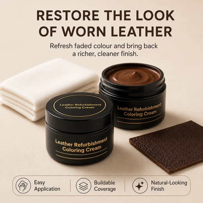 Leather Color Repair Cream – Restore Faded & Scratched Leather