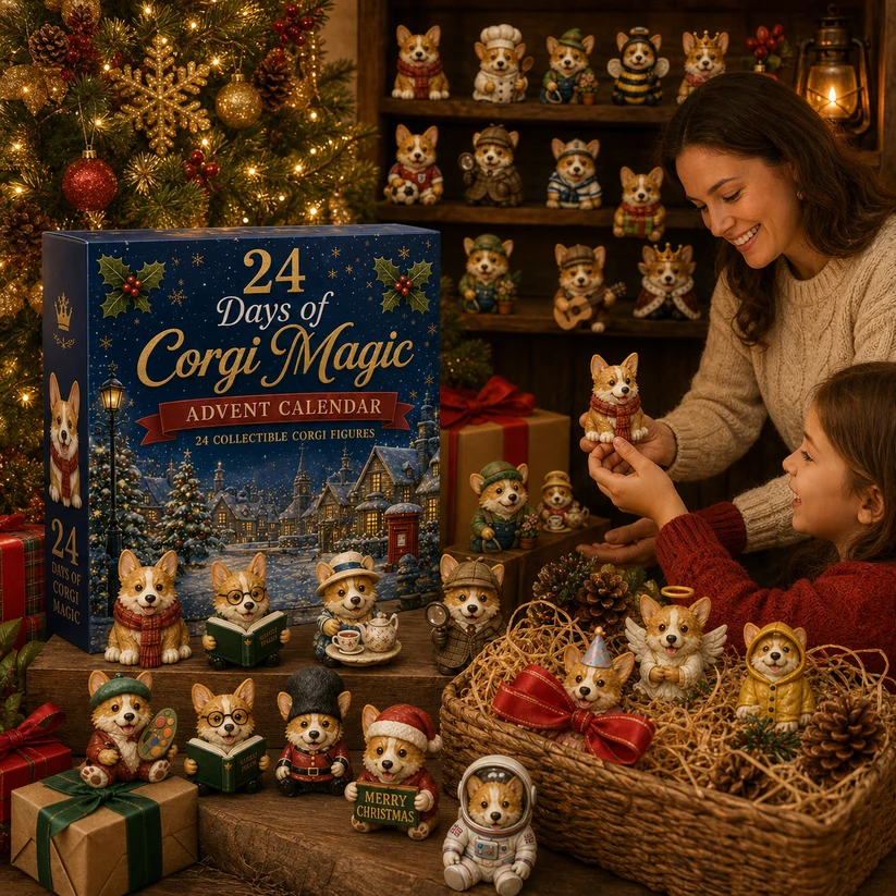 2026 Dog Advent Calendar – 24 Collectible Puppy Figurines