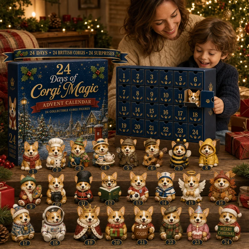 2026 Dog Advent Calendar – 24 Collectible Puppy Figurines