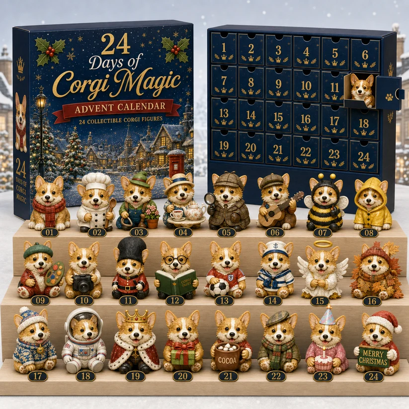 2026 Dog Advent Calendar – 24 Collectible Puppy Figurines
