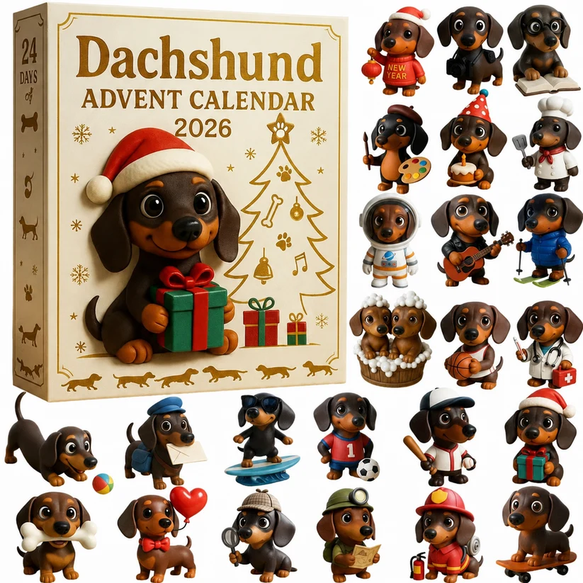 2026 Dog Advent Calendar – 24 Collectible Puppy Figurines
