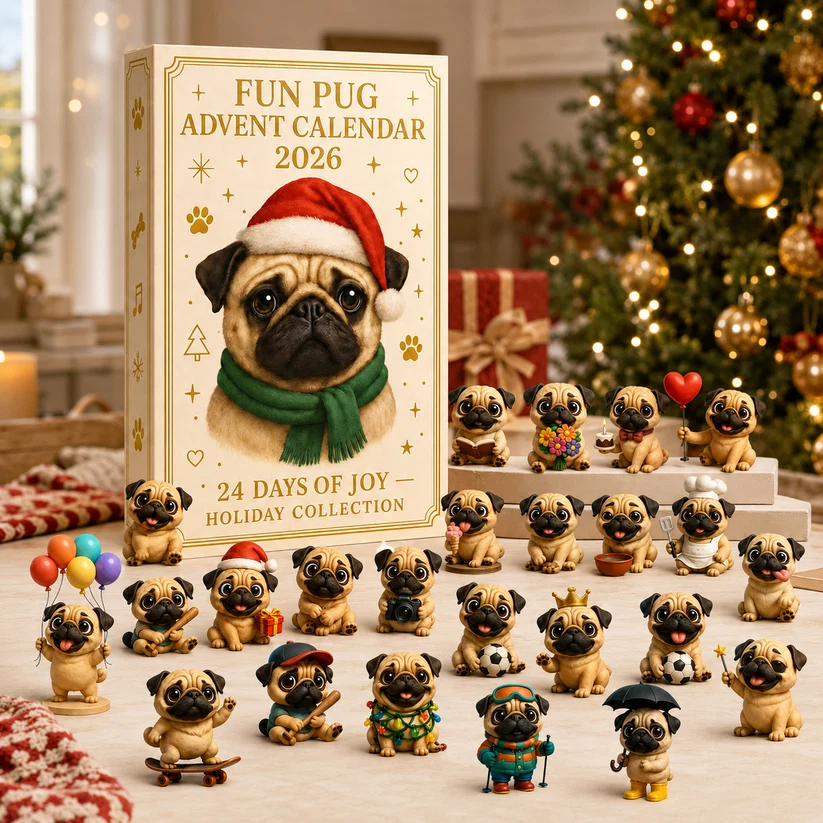 2026 Pug Advent Calendar – 24-Day Collectible Dog Countdown