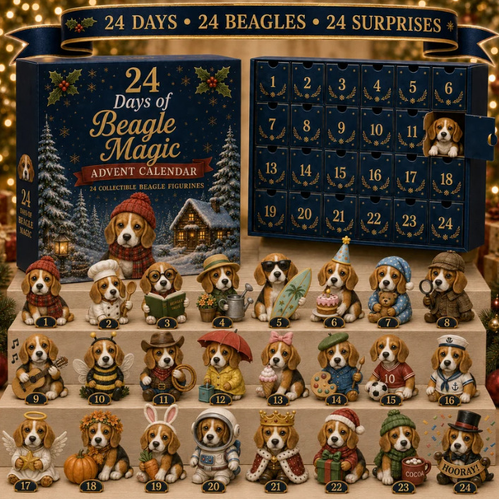 2026 Dog Advent Calendar – 24 Collectible Puppy Figurines