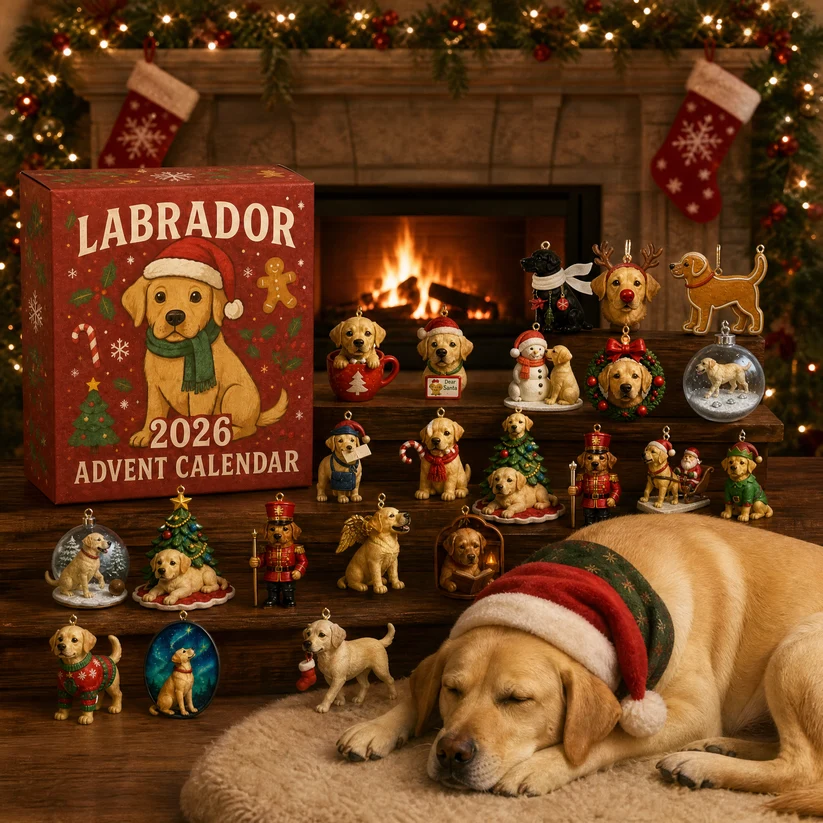2026 Labrador Advent Calendar - 24 Collectible Dog Figurines