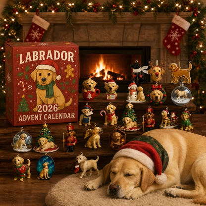 2026 Labrador Advent Calendar - 24 Collectible Dog Figurines