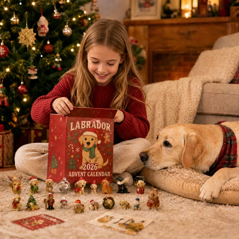 2026 Labrador Advent Calendar - 24 Collectible Dog Figurines