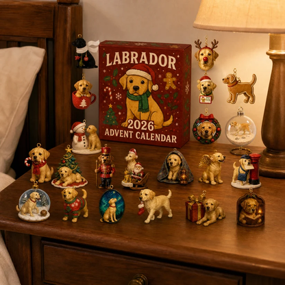 2026 Labrador Advent Calendar - 24 Collectible Dog Figurines