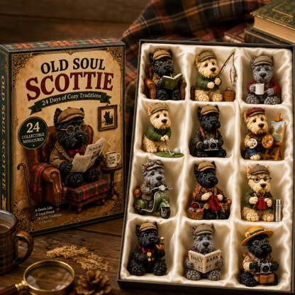2026 Old Soul Scottie Advent Calendar - 24 Dog Figurines