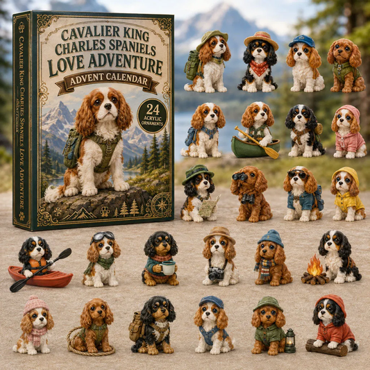 2026 Cavalier Love Advent Calendar - 24 Dog Figurines