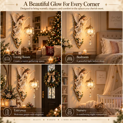 Guardian Angel Crystal Light – Warm Decorative Home Accent