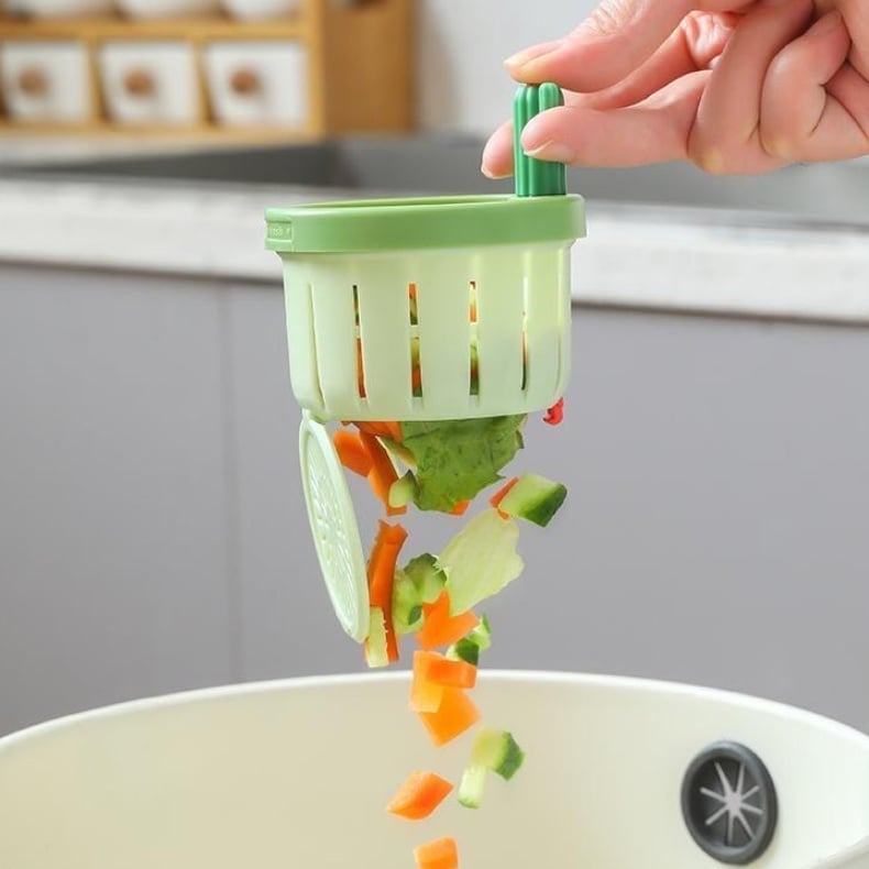 Portable Hands-Free Kitchen Sink Strainer Basket