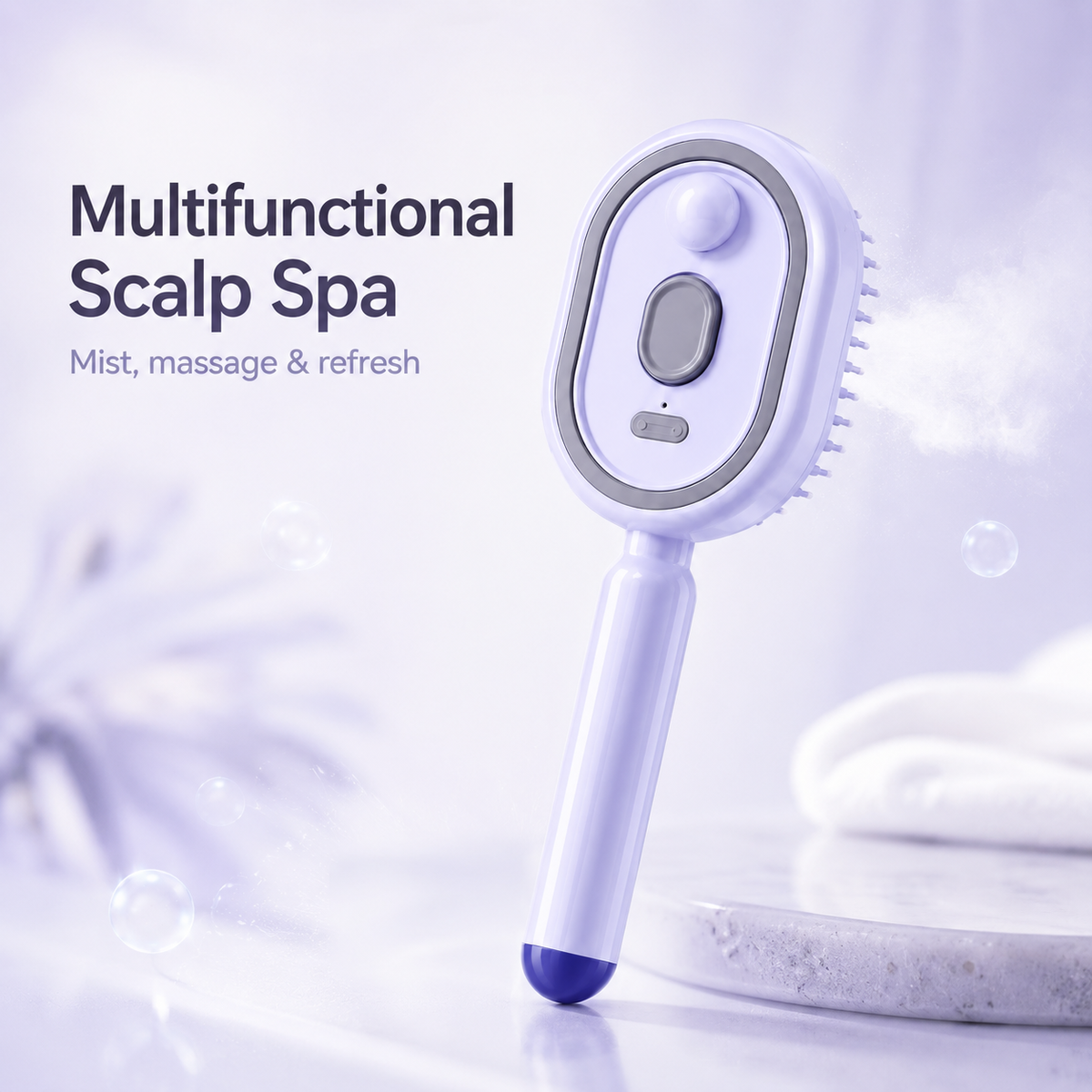 🌸LAST DAY 50% OFF✨Steam Mist Straightening Comb – Easy Salon-Like Hair