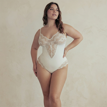 Women's Sculpting Lace Bodysuit Shapewear - Adjustable Comfortable Fit